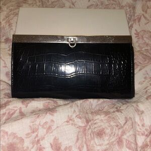 Unbranded Black Wallet SnakeSkin Design